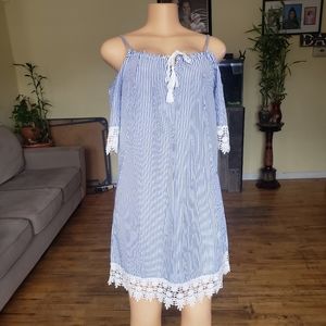 NEW LOOK Pinstripe Women's Dress Med